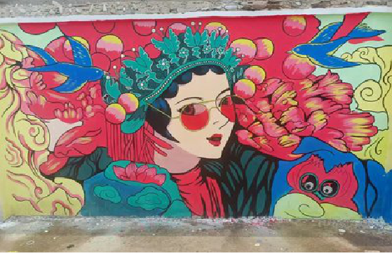 富顺墙体彩绘-网红墙