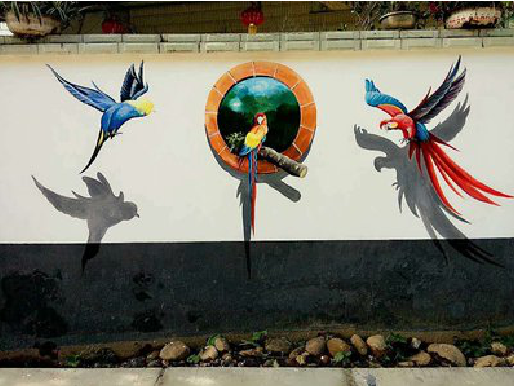 富顺视觉错位-3D墙绘设计