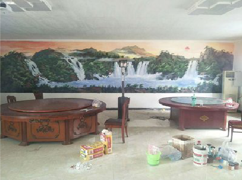 富顺墙绘-写实风景