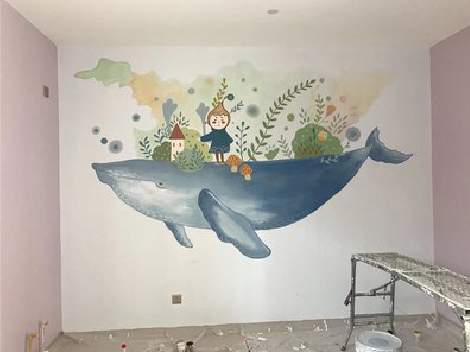 富顺手绘墙的特点及优势。