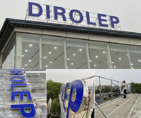 富顺楼顶发光字安装的注意事项。